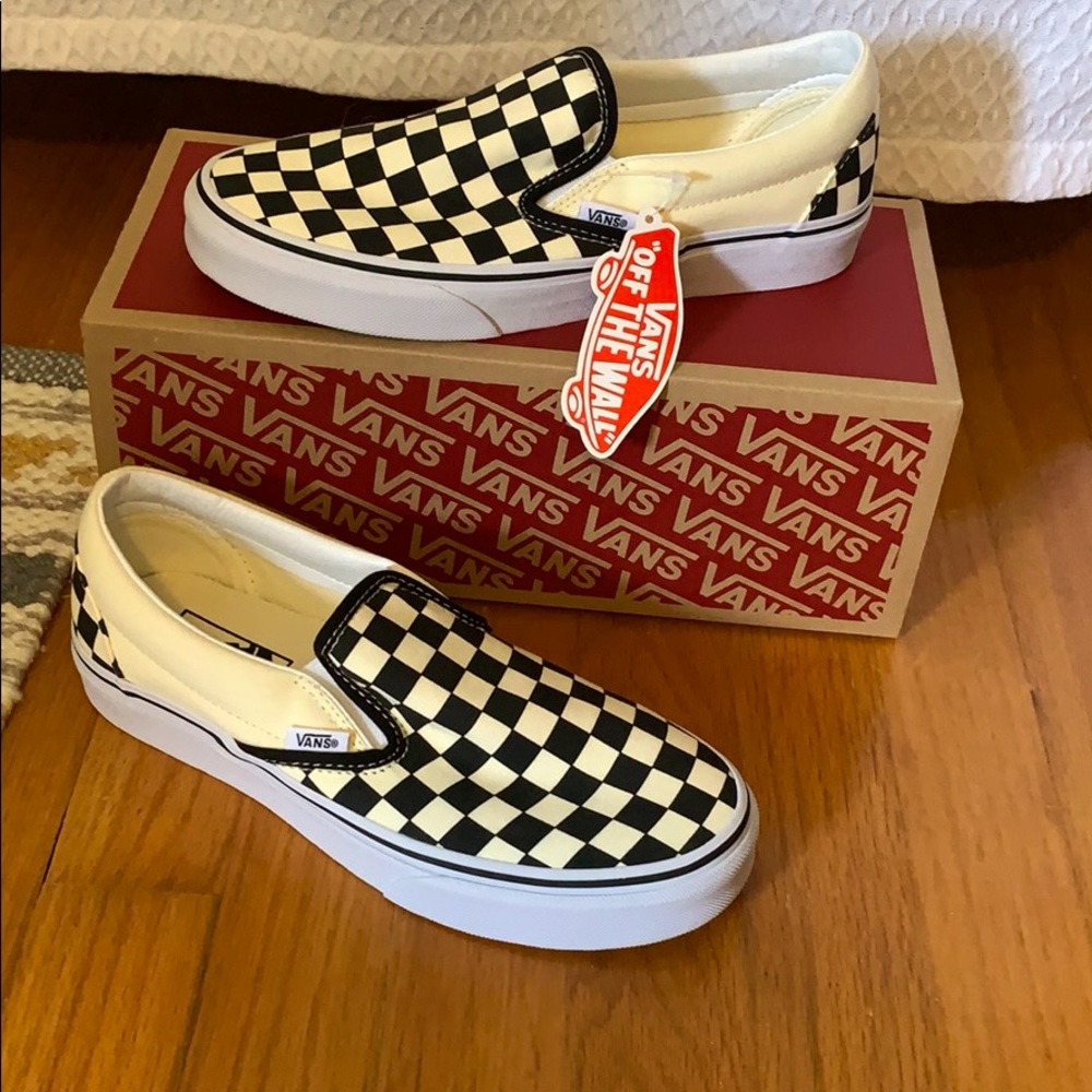 NWT checkered Vans
